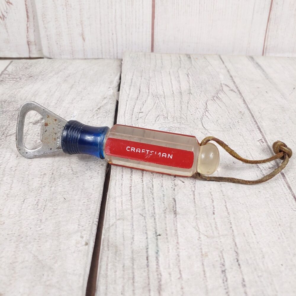 Craftsman Screwdriver Handle Bottle Opener Tool - Stainless Steel 41626 USA USED